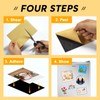 Flexible Magnet Adhesive Sheets, 5" x 7",6 PCS,Magnetic Paper for