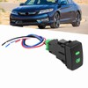 KIMISS Fog Light Switch,5 Pin Black Plastic Car Push Button