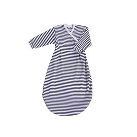 Popolini Felinchen Sleeping Bag Dark Blue/Ecru Interlock GOTS Tog 0.5 Jersey Organic Cotton 100% Organic Cotton (50/56)