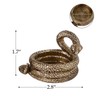 NIKKY HOME Gold Snake Tealight Candle Holders Set of 2,