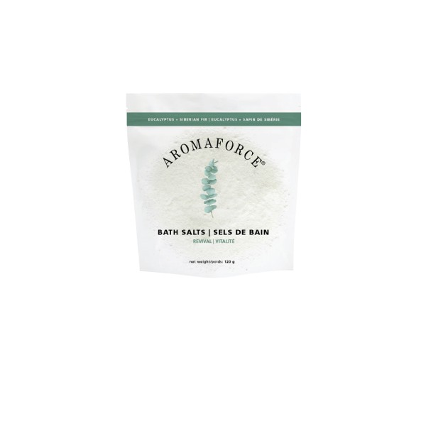Aromaforce Bath Salts Revival (Eucalyptus & Siberian Fir) - 120g