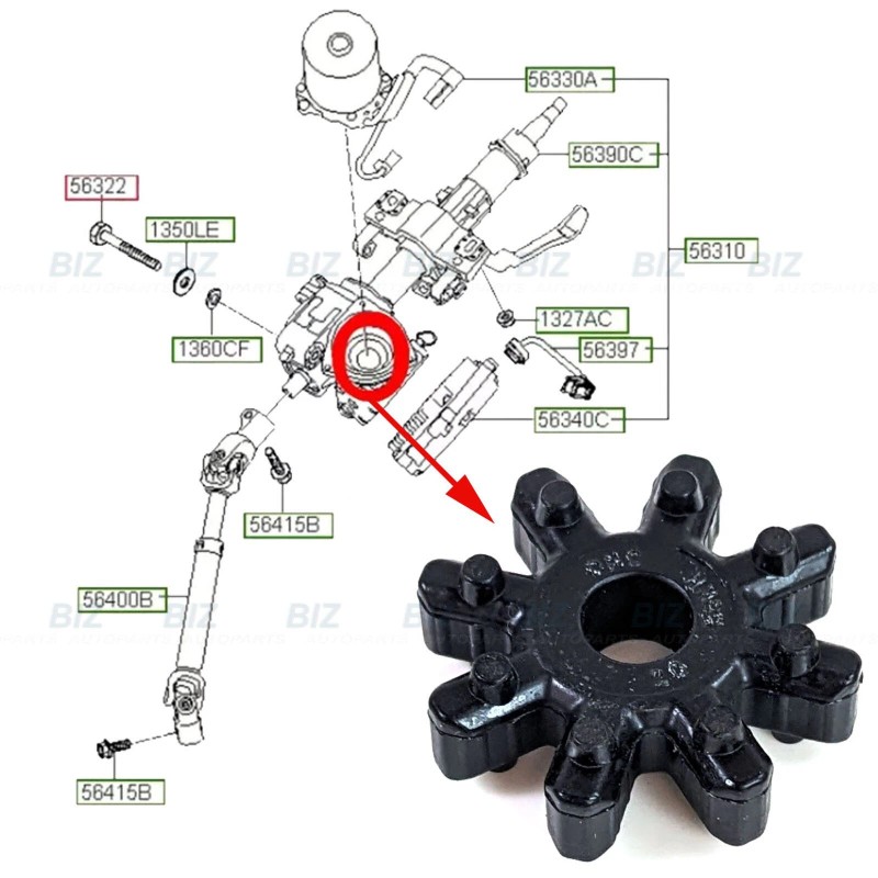 CIKA ✅OEM ✅Flexible Steering Coupling 1 PACK For 07-14 HYUNDAI
