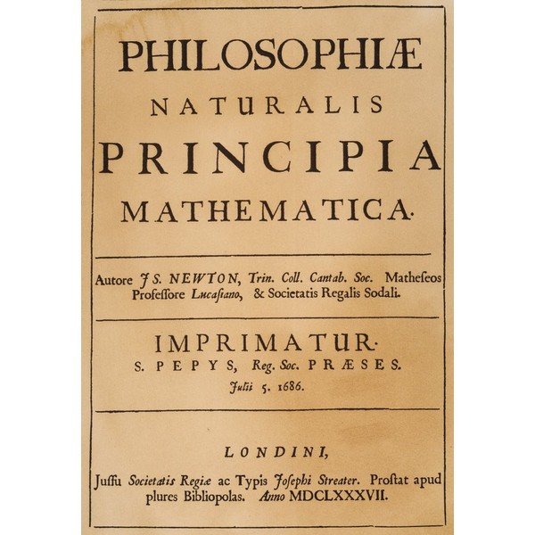 Isaac Newton Title-Page Ntitle Page Of Sir Isaac NewtonS Philosophiae