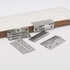 Unxuey Door Hinges, 16Pcs 2.12inch Folding Butt Hinges, Stainless Steel