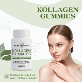 Collagen Gummy Bears for Healthy, Strong Hair, Pack of 60