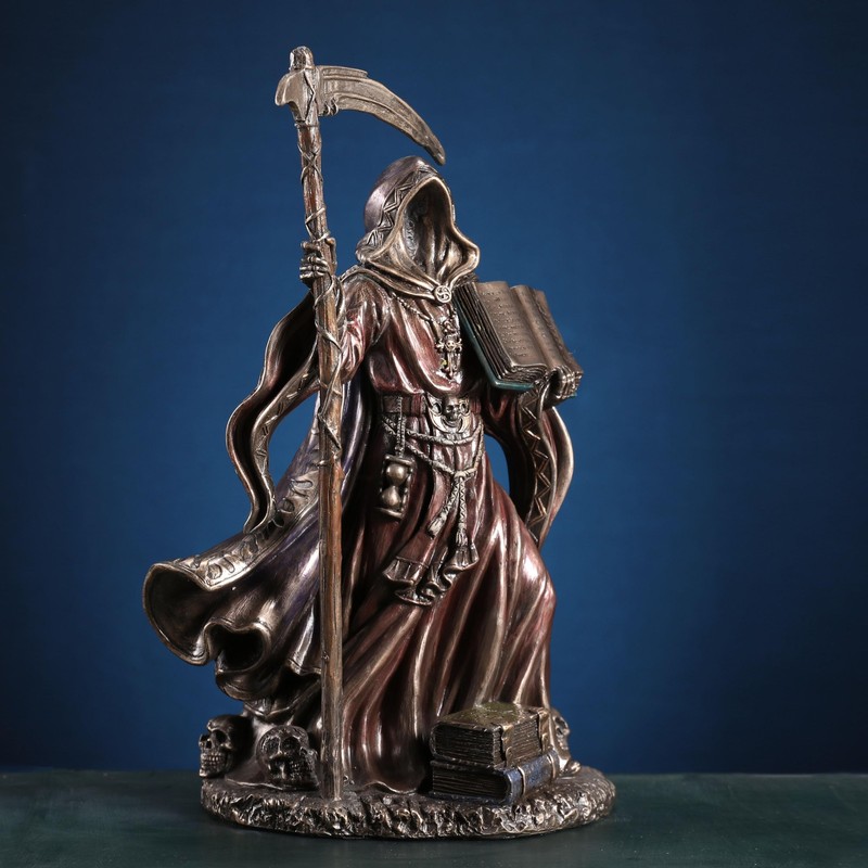 Veronese Design 9 1/4 Inches Calamity Reaper Holding Scythe and