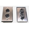 (2) Two Single Wall Plates w/Dual Genuine Neutrik NCJ6FI-S Combo