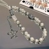 Phone Charm Strap Cute Pearl Beaded Camera Wrist Strap Digital