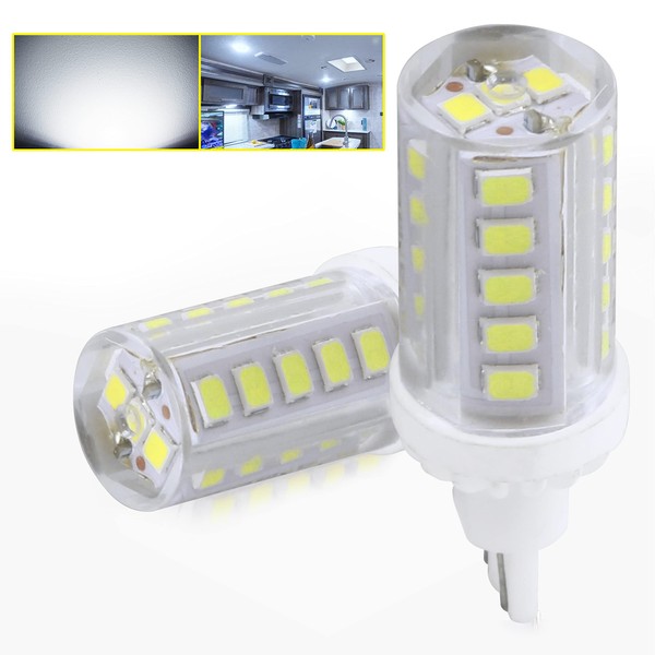 Leisure LED 2 Pack RV LED Light Bulbs 450LM Cool