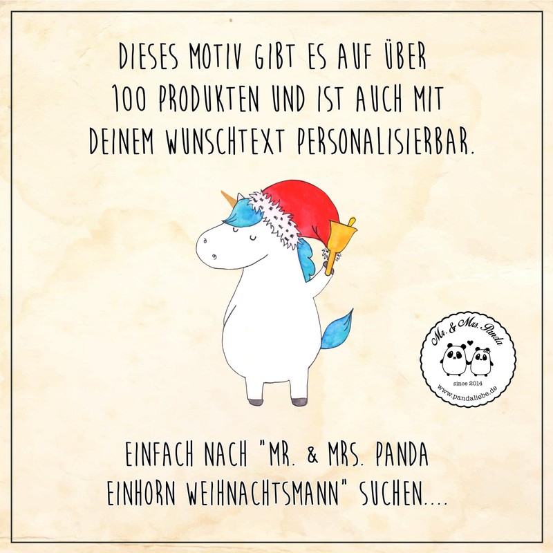 Mr. & Mrs. Panda Unicorn Santa Claus Make-Up Bag, White,