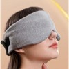 Sleeping eye mask, blackout full cover, soft wide Sleep mask gray