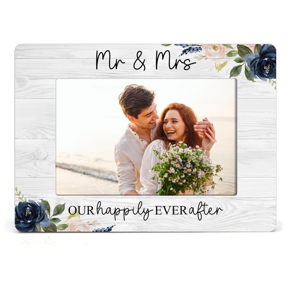OXEDP Wedding Marriage Picture Frame, Mr And Mrs Picture Frame,