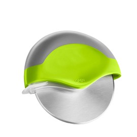 U Chef Cortador de Pizza de Acero Inoxidable, Rueda para Cortar Pizza con Protección para Cuchilla, Cuchillo para Pizza, Rebanador de Pizza súper Afilado y Fácil de limpiar (Verde)