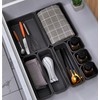 8PCS Plastic Interlocking Drawer Organizer, 3 Sizes Versatile Desk Drawer