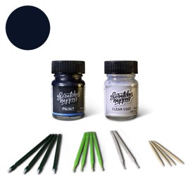 ScratchesHappen Exact-Match Touch Up Paint Kit - True Blue Pearl (PBU/KBU) for Jeep - Essential (Paint + Clear Coat)