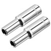 TOP-VIGOR 2 x 3/8-Zoll-Antrieb, 8 mm, 6-Kant-Tief-Stecknuss, metrisch, Cr-V-Antrieb, für