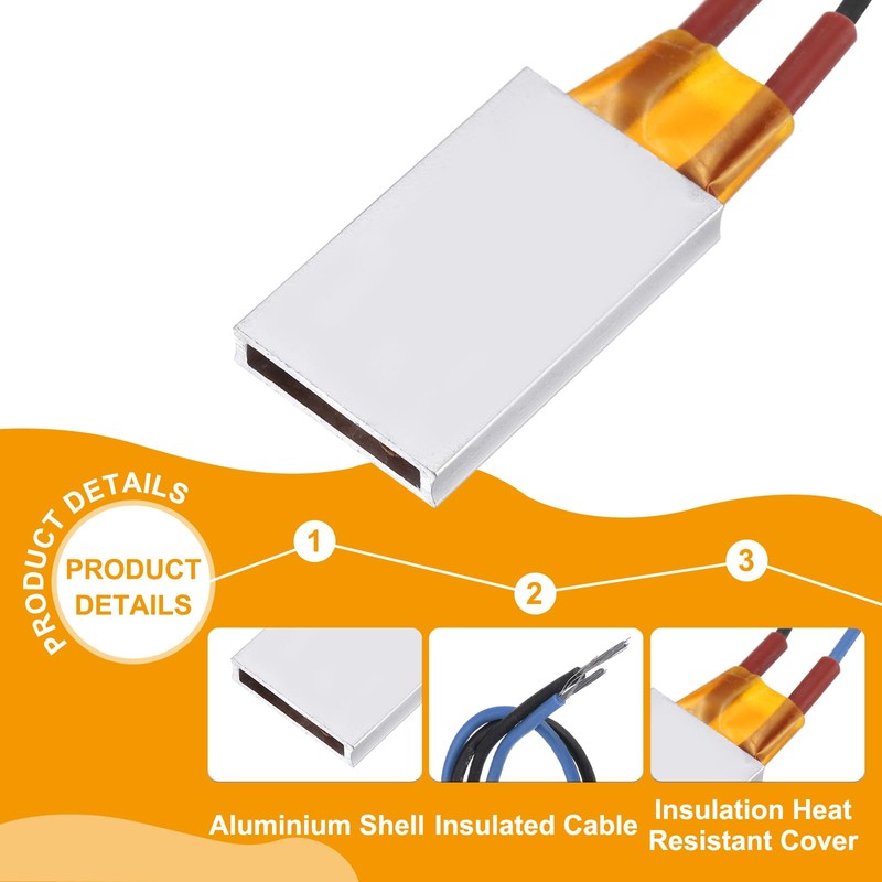 sourcing map 2 Pcs PTC Heating Element, AC DC 220V