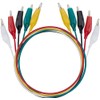 YFFSFDC 5 Colors 30pcs Tester Wire 50cm Alligator Clip Double
