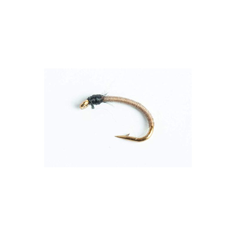 Bling Midge Nymph Fly, 6-Pack (Tan, 20)