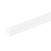uxcell 5 Pcs White Plastic Rods 0.5 x 250mm ABS