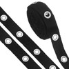 sourcing map 3 Yard Cotton Eyelet Trim with Grommets, 0.79