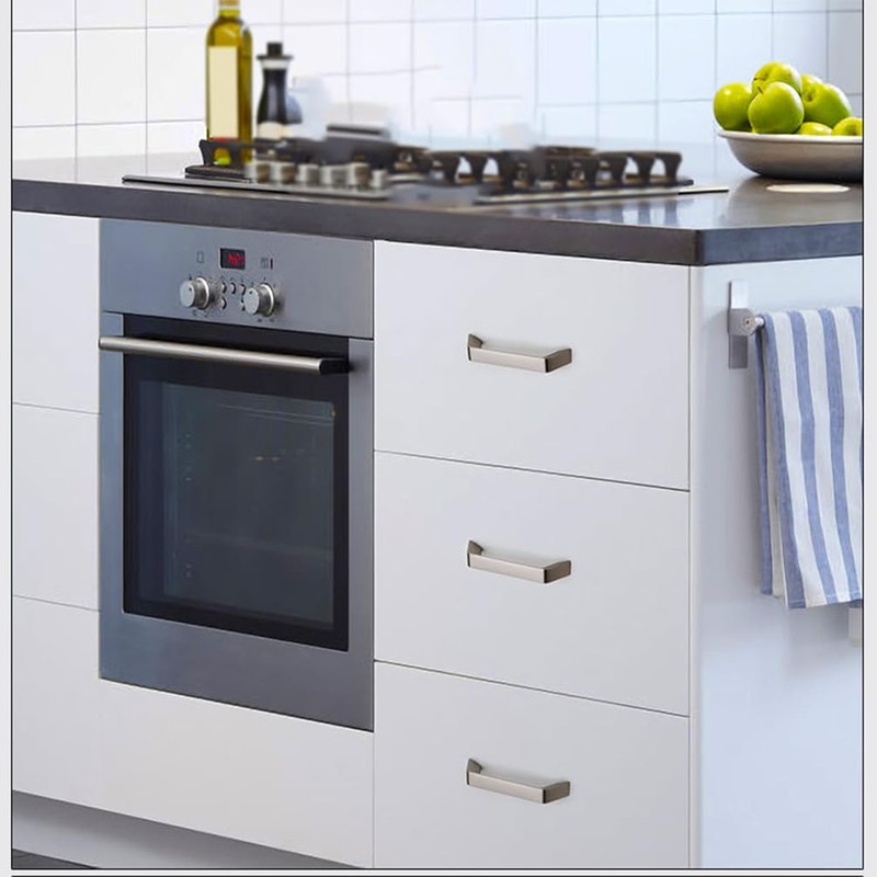SYZOW 6 Pack 192mm Kitchen Cabinet Handles Brushed Nickel Cabinet