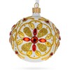 BestPysanky Bejeweled Star Glass Ball Christmas Ornament