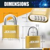 Jekosa® JKC/50 [Waterproof] Heavy Duty Combination Padlock Outdoor - [No