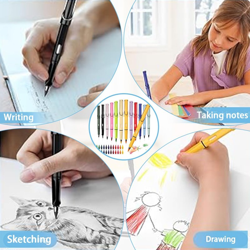 UYVPAER Pack of 12 Magic Colouring Pencils, Magic Pencil, Eternal