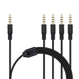 Xilaghy 3.5mm TRRS Male to Male Headphone Splitter (1 to 4, 1M)