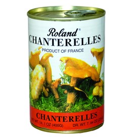 Roland Foods Canned Chanterelle Mushrooms, Specialty Canned Food, 7.9-Ounce Can