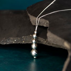 Tuscany Silver Damen Sterling Silber Curb Halskette mit Plattiert graduiert Ball Armband 4mm-10mm 46cm/18zoll