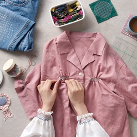 Clover CL57-782 Smocking Template, 0.2 inches (5 mm), 1 Plate, Clear