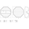 BGS 72109 Rubber Pad for Trolley Jack 70 x 70