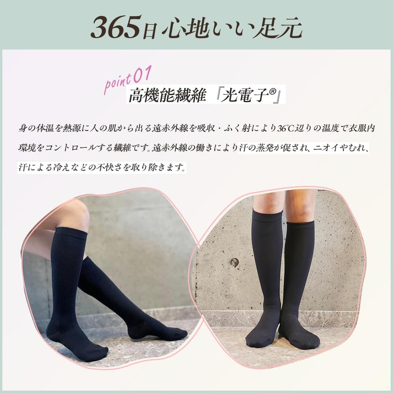 着圧 一般医療機器 WELLNESS SOCKS Ｍ (23cm～25㎝） 弾性 ウェルネスソックス はいてるだけでむくみケア 効果効能