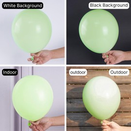 PartyWoo Mint Green Balloons 50pcs 12 Inch Pastel Light Green Balloons for Birthday Baby Shower Wedding Anniversary Summer Graduation Party Decorations Green-Q16