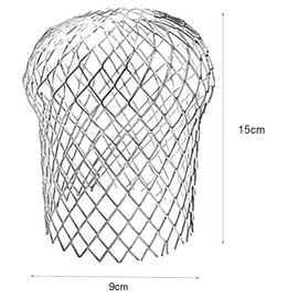 4 Pcs Downspouts Gutter Guards, 3.5 Inch Aluminum Gutter Guard Filter Strainer, Expandable Leaf Filter Strainer Gutter Downspout Protectors Screen for Preventing Leaves Debris Blockage (Round Head)