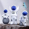 4PCS Blue Statues-Astronaut Figures, Astronaut Decor, Astronaut Space Toys Planet