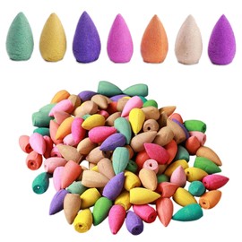 100Pcs Backflow Incense Cones,Incense Cones for Incense Holder & Incense Burner, Simply Scented for Incense Waterfall Burner, for Relaxation, Meditation, Spa and Salon, Stress Relief