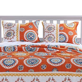 Barefoot Bungalow Rozario Pillow Sham, Standard, Tangerine