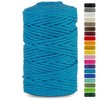 Netuno 1x Makramee Garn Blau 5 mm 100 m Baumwollkordel
