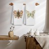 Floral Bee Butterfly Kitchen Towels 16x24 Inch Set of 2