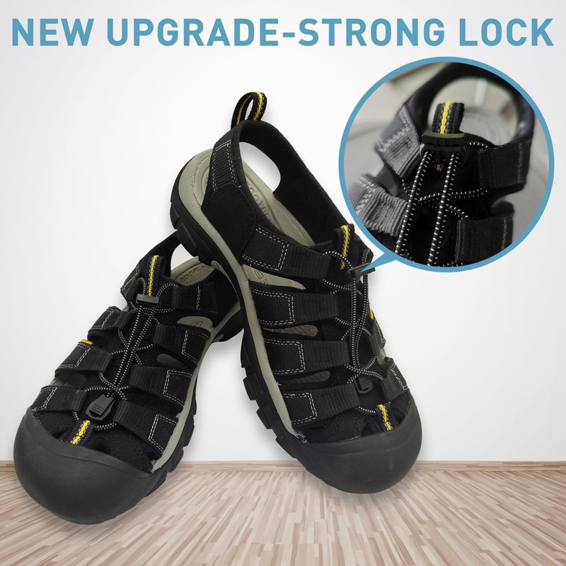 UamGlsob Elastic No Tie Shoe Laces Replacement for Keen Sandal,