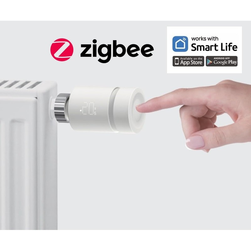 Matosio TRV603-WZ Smart Radiator Thermostat ZigBee Intelligent Thermostat, Control via