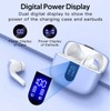 TAGRY Bluetooth Headphones True Wireless Earbuds(Purple