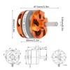 D3530 1100KV Brushless Outrunner Motor Replacement with Adapter for Remote
