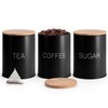EHC Tea Sugar Coffee Canisters, Tea Sugar Coffee Containers Set