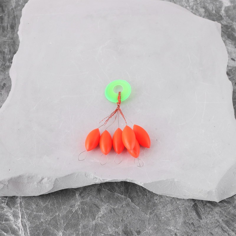 YINETTECH 60PCS Floatings Pop Up Rig Beads Red 15x7mm Compatible