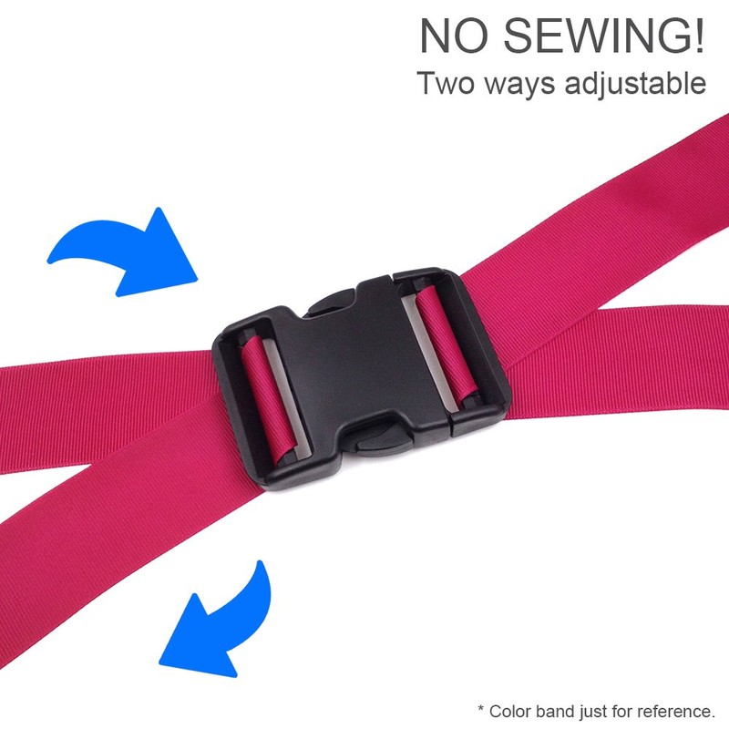 DBOO Extra Thick 2" Wide 4 Pack Dual Adjustable Quick
