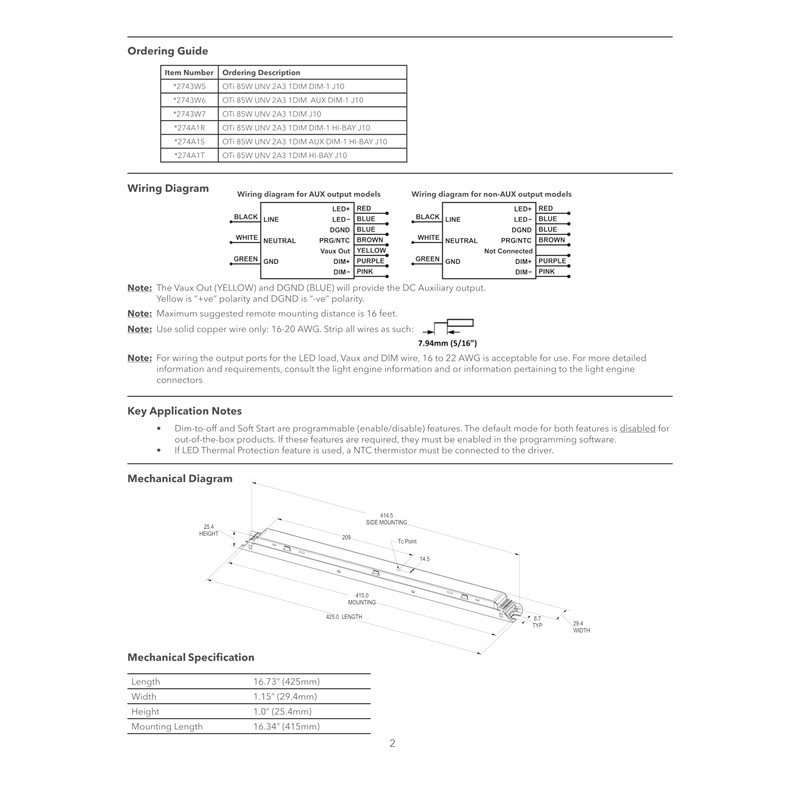 eldoLED | 2743W6 OPTOTRONIC OTi 85W Programmable Linear LED Driver